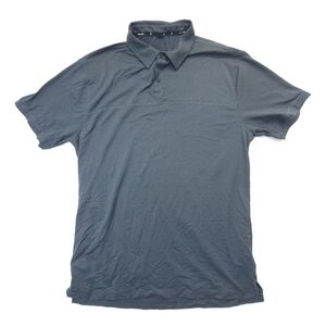 Public Rec Shirt Mens Large Gray Performance Go To Polo Short Sleeve